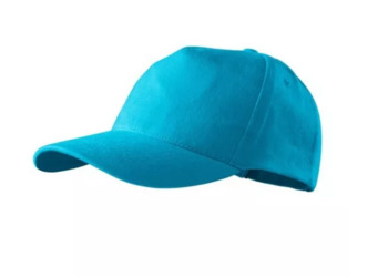 Czapka z daszkiem turkus