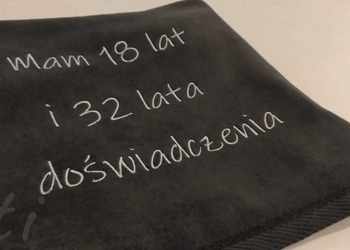 Haft na ręcznikach.